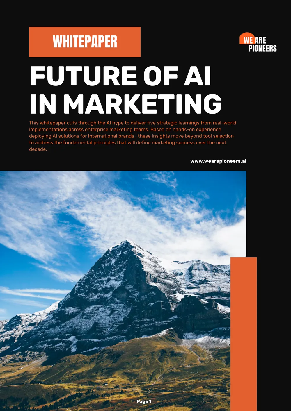 Cover of the Future of AI in Marketing whitepaper