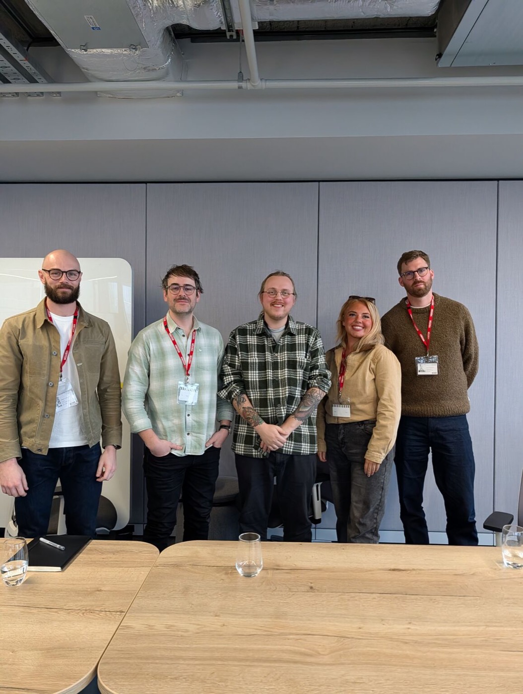 Jeremy McDonald with a client team after a workshop